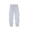 thumbnail image 1 of AherBiu Joggers for Men Drawstring Elastic Waisted Outdoor Pants with Pockets Fall Winter Solid Color Workout Hiking Trousers, 1 of 3