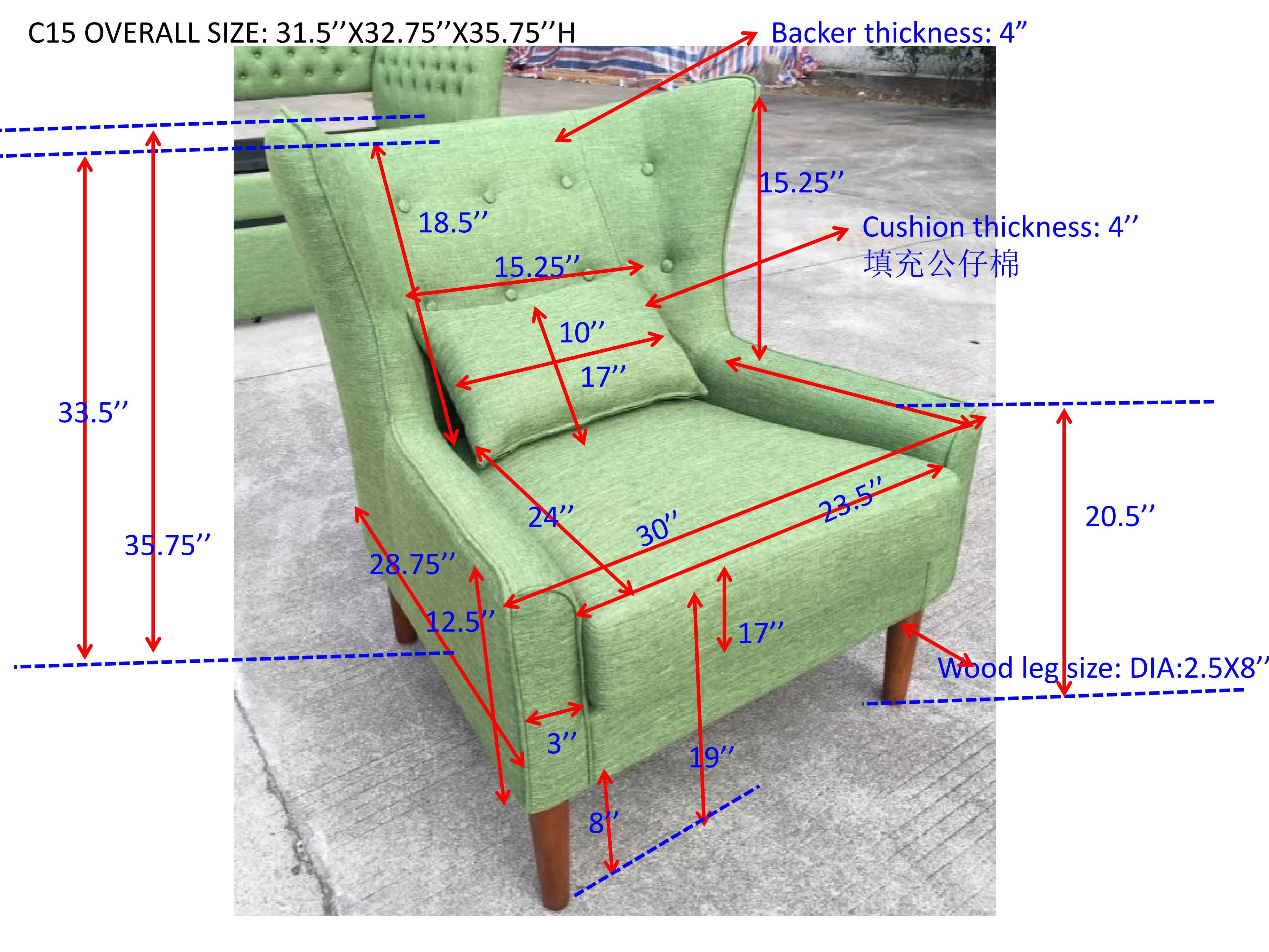 BSHTI Beige Linen Upholstered Accent Arm Chair, Solid Rubberwood Frame, Modern Comfy Side Chair for Living Room Bedroom