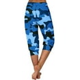 thumbnail image 4 of OSFVNOXV Women Camo Capri Pant ,3/4 Length High Waisted Joggers for Athletic Gym Running Hiking ,Sizes S-3XL, 4 of 6