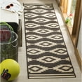 thumbnail image 3 of SAFAVIEH Linden Celandine Geometric Area Rug, Cream/Brown, 6'7" x 6'7" Round, 3 of 10