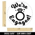 thumbnail image 2 of We're Engaged Wedding Self-Inking Rubber Stamp Ink Stamper - Red Ink - Mini 1/2 Inch, 2 of 7