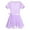Lavender, variant on Yartina Kids Girls Short Sleeves Ballet Dance Gymnastics Leotard Clothing with Tied Skirt Pink 3XL