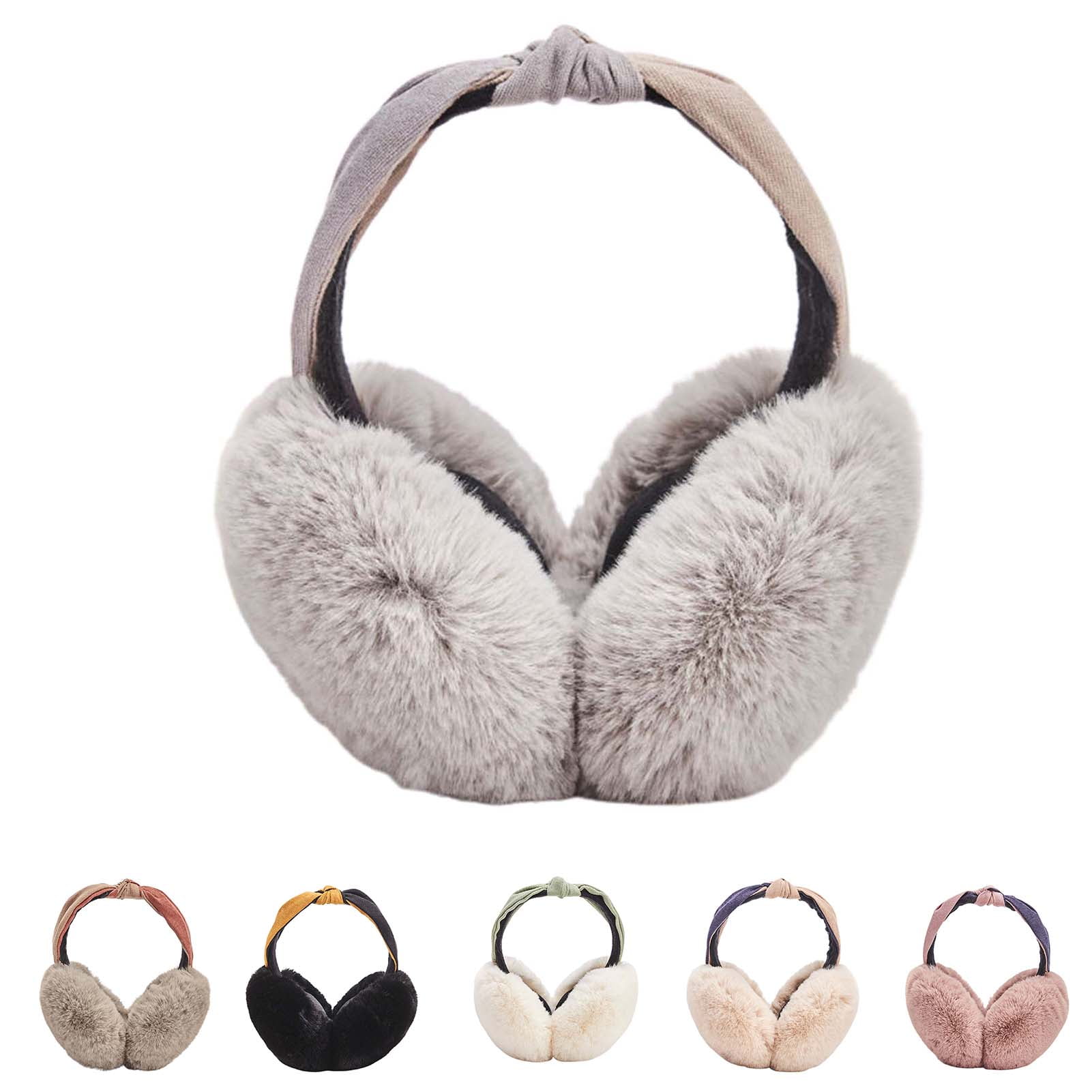 Cheers.US Women Winter Earmuffs Girl Ski Adjustable Ear Covers for Cute