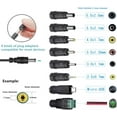 thumbnail image 2 of HAHADAXA Universal AC Adapter 9V 2A Power Supply AC110V to DC9V Power Driver with 8 DC Plug Adapter Converter Inverter Charger Transformer AC-DC Adapter (DC9V-2A), 2 of 7