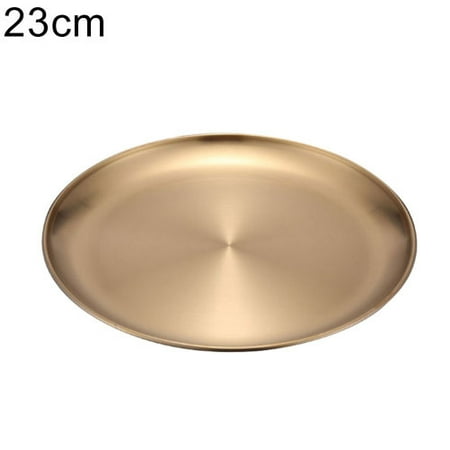 

YeccYuly American Metalcraft Series Standard Weight Wide Rim Pizza Pan 14/17/20/23/26cm Round Dining Plate Tableware Meat Dessert Pizza Dish Fruit Tray