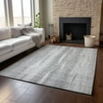 thumbnail image 6 of Addison Rugs Mayfield Washable Transitional Stripes Silver Rectangle Rug, 9' x 12', 6 of 6