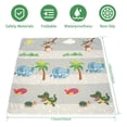 thumbnail image 3 of Dznils Baby Splat Mat for Under High Chair, Waterproof Non-Slip Floor Mat, 53" x 53",Gray Monkey, 3 of 11