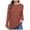 Brick Red, variant on Towmus Women Long Sleeve T Shirts Crewneck Sweatshirts Fall Casual Tunic Tops Loose Fit Elastic Blouse for Women