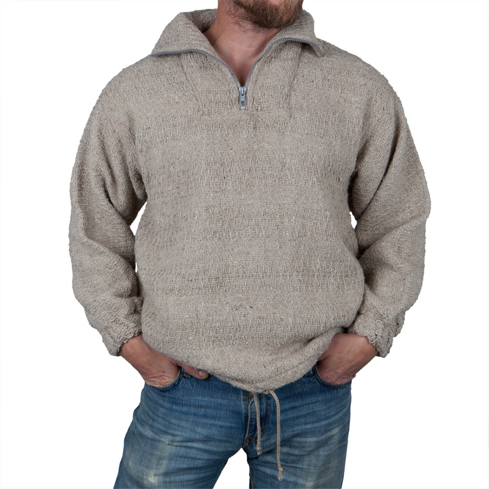 Earth Ragz - Brown Zip Neck Pullover Jacket - Medium - Walmart.com