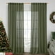 thumbnail image 1 of Cortinas LAMIT de lino verde oliva, 230 x 229 cm, filtro de luz, 2 unidades, 1 of 9