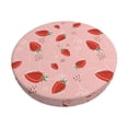 thumbnail image 6 of Uemuo Strawberry Pattern Round Bar Stool Seat Covers Washable Stool Cushion Slipcover Elastic Bar Chair Covers-, 6 of 7