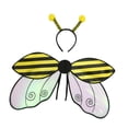 thumbnail image 1 of Disfraz infantil de alas con diadema, disfraz de animal para Halloween para actuaciones Amarillo, 1 of 8