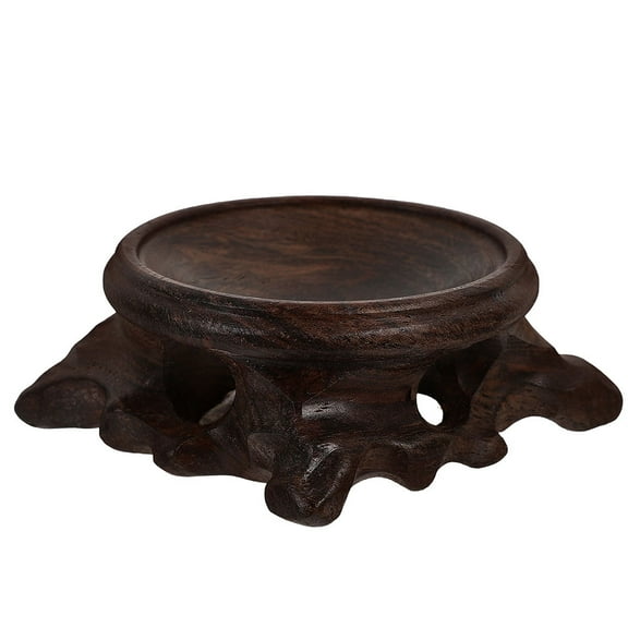 Worgeous Multi-Functional Wood Pedestal Stand For Spherical Ornament Sturdy Display Base Wooden Sphere Stand Wood Display Stand Wooden Sphere Stand