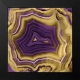 thumbnail image 2 of Carson, Danielle 12x12 Black Modern Framed Museum Art Print Titled - Agate in Purple and Gold II, 2 of 5