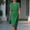 #0225-Green, variant on Women's Sheath Midi Dress, Keyhole Neck Sleeveless Ruched Waist Formal Gown, Solid Color Office Attire for Business, Wedding Guest and Semi-Formal Events Gift