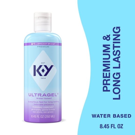 K-Y Ultragel Lube, Personal Long-Lasting Water Based Lubricant For Sexual Wellness, 8.5 fl oz
