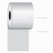 3 1/8" (80 mm) x 270' Iconex Sticky Media Full Tack Linerless Labels (12 Rolls)