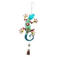thumbnail image 2 of Campanas de viento de Gecko con vidrieras, campanas de viento de cristal de Metal, escultura de Gecko colgante antigua, campanas de viento para, 2 of 8