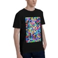 thumbnail image 2 of Bingfone Colorful Tie Dye Stained Glass 2 Men'S Loose Fit Short-Sleeve Pocket T-Shirt, 2 of 7