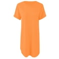 thumbnail image 1 of asddcavvf Robes pour Femmes Mode Décontractée Sport Manches Retroussables Couleur Unie Irrégulière Robe de Tennis, 1 of 3