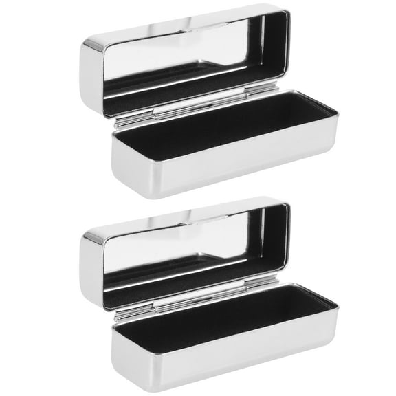 2 Pcs Jewelry Boxes Lipstick Case Lip Gloss Holder Portable Cosmetic Case Lipstick Organizer Bag Makeup Organizer
