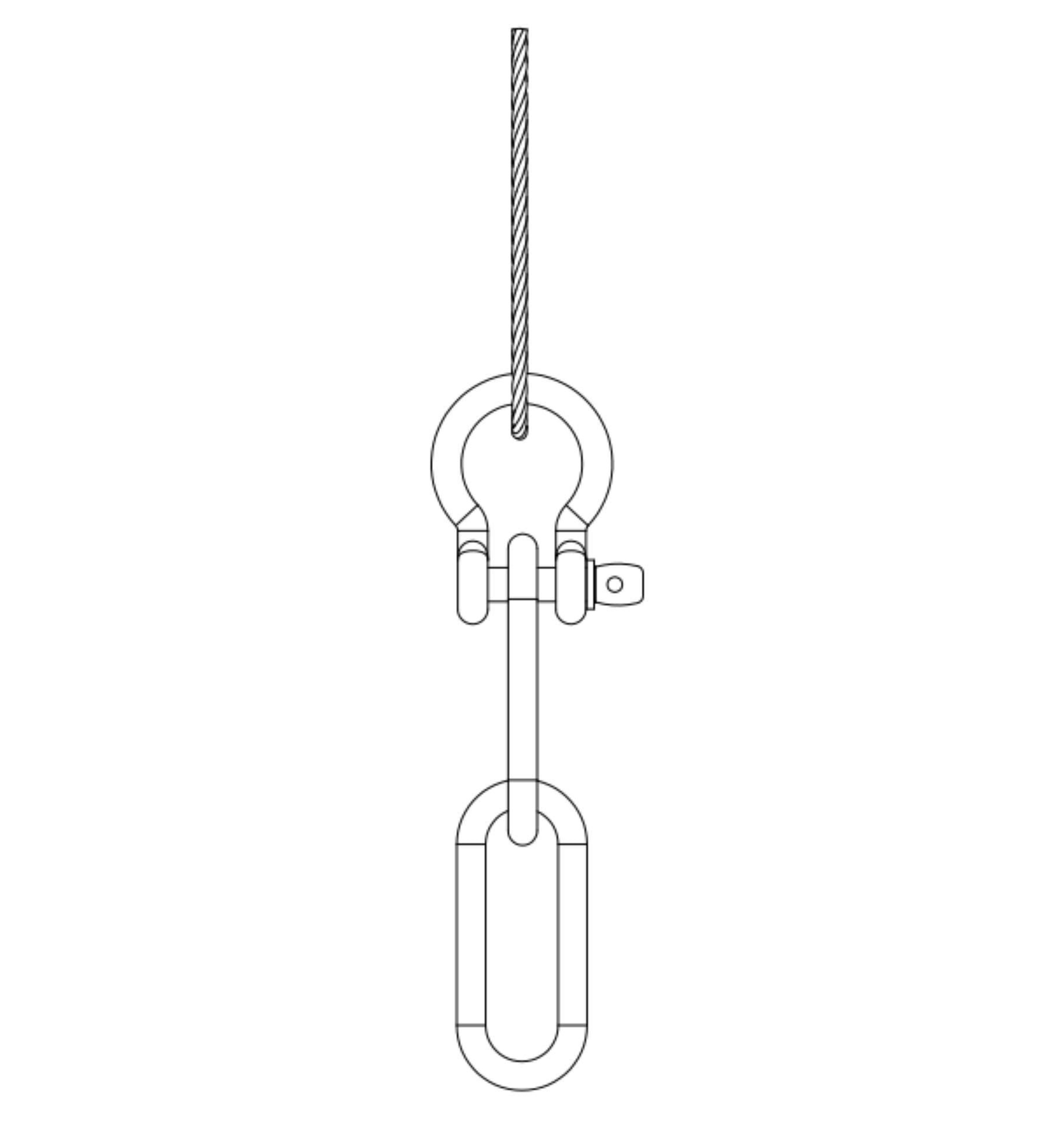 Hyper Tough 1/2 in. D-Ring Shackles, Stainless Steel 316, Marine Grade, 4 Pack