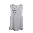 thumbnail image 1 of Kind People Are My Kinda People Women's Fashion Sleeveless Muscle Tank Top Tee Sport Grey Medium, 1 of 4