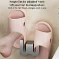 thumbnail image 3 of braveheart Adhesive Or Suction Cup Bathroom Slipper Rack Efficient Space-saving Solution Bathroom Wall Mounted milk white paste 3pcs, 3 of 6