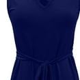 thumbnail image 5 of Fesfesfes Spring Dresses for Women Solid Color Pleated Short Sleeve Dress Loose Casual Semi Formal Dress With Pockets Round-Neck Sun Dress, 5 of 5