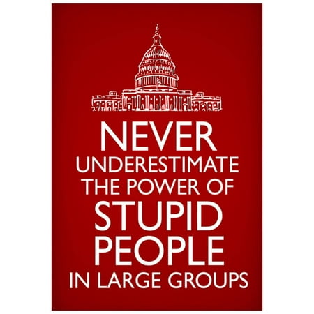 underestimate stupid 13x18 groups never poster