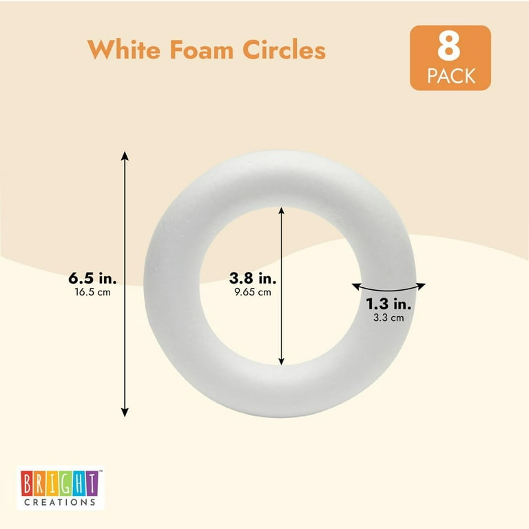 Craft Foam Wreath White Polystyrene Foam Ring Round Foam - Temu