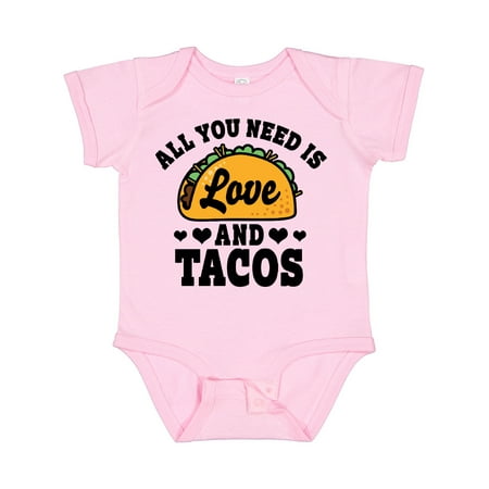 

Inktastic Valentine s Day All You Need is Love and Tacos Gift Baby Boy or Baby Girl Bodysuit