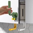 thumbnail image 4 of 2Pcs Storage Coat Hooks Wall Hooks, Cartoon Elephant Pattern Hook Organizer Heavy Duty Wall Mounted Hooks, Hooks Decorative for Wall Hanging Coats, Key, Cup, Cloth, Hat Green, 4 of 5