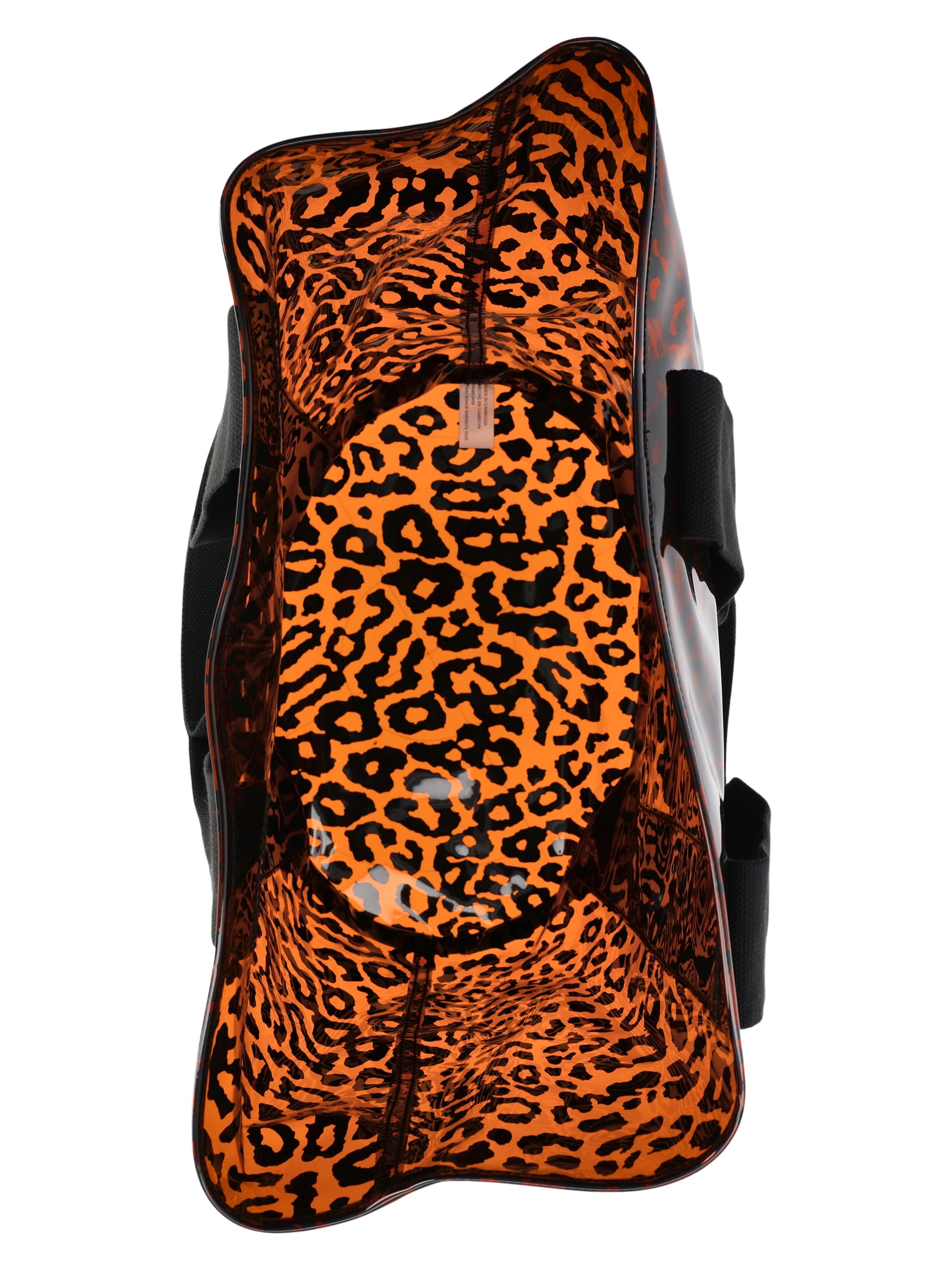 No Boundaries Women's Clear Beach Tote, Leopard