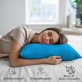 thumbnail image 6 of Amay Organic Cotton Pillowcases, Set of 2 Soft & Breathable 500TC Luxury Classic Weave Pillow Covers, Standard Size, Cooling & Durable Hotel Quality Bedding Essentials, Turquoise, 6 of 7