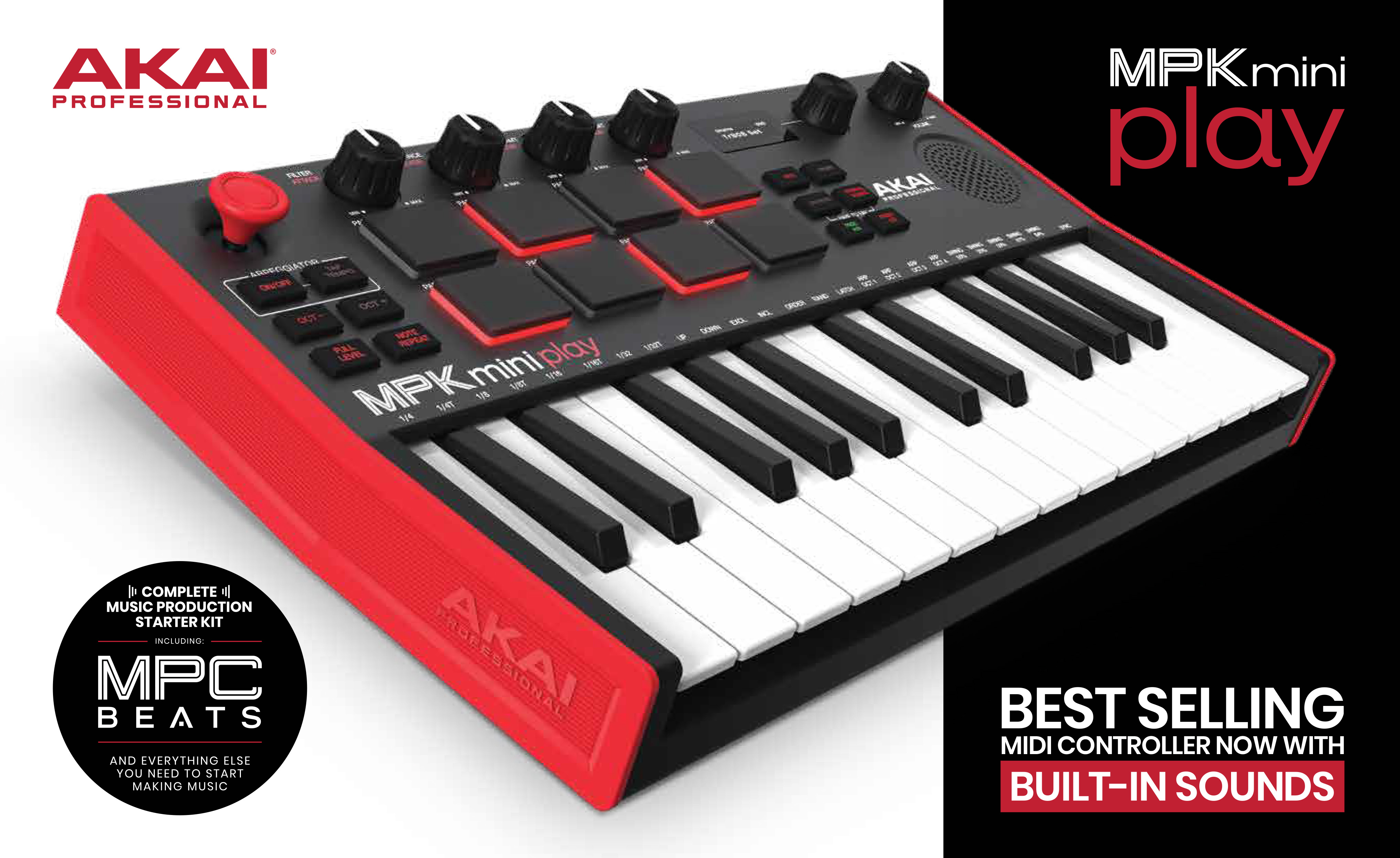 Akai Professional MPK Mini Play MK3 MIDI Keyboard photo 7