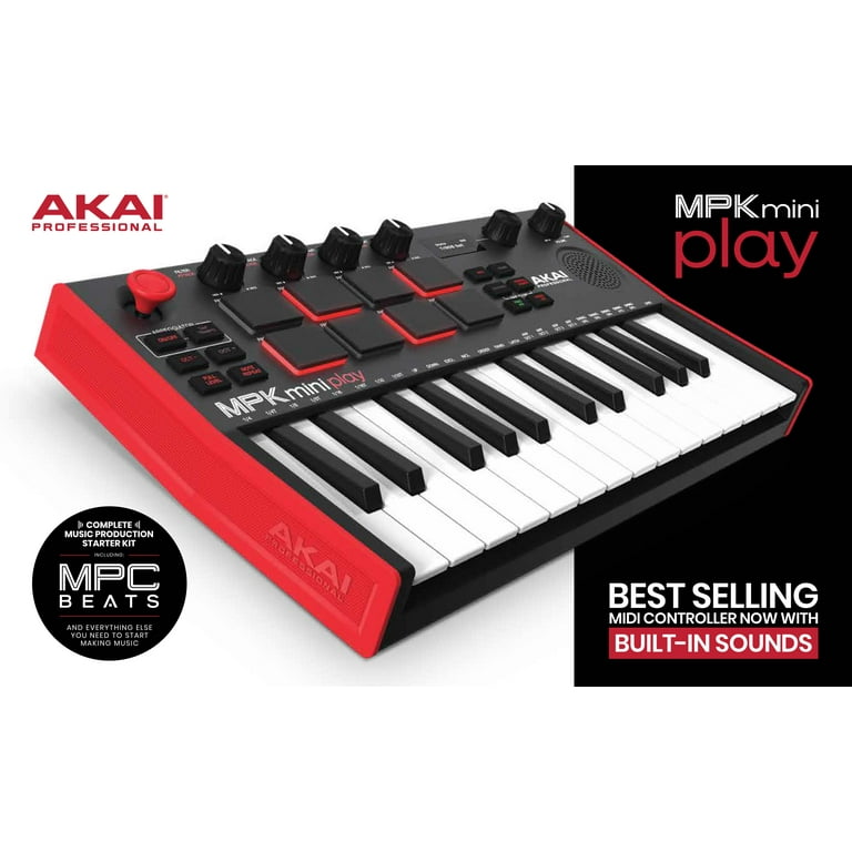 AKAI Professional MPK Mini Play MK3 MIDI Keyboard Controller AKAI Professional MPK Mini Play MK3 MIDI Keyboard Controller