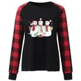thumbnail image 4 of IROINNID Reduced Christmas Sweatshirts for Women Xmas Printed Casual Pullover Long Sleeves Crewneck Tops,Red, 4 of 5