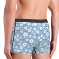 thumbnail image 4 of Kdxio Men's Boxer Briefs with Daisies Flowers Print - Comfortable and Breathable Underwear for Everyday Wear, 4 of 7