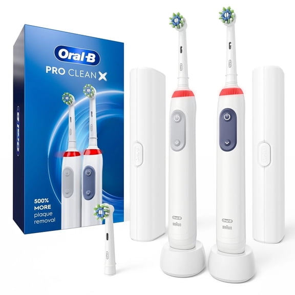 Oral-B Pro Clean Rechargeable Toothbrush (2 Pack   3 Brush Heads)