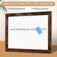 thumbnail image 6 of DOLLAR BOSS Magnetic Dry Erase Whiteboard, 18"x24" Magnetic Whiteboard for Wall Vintage Wood Frame Wall-Mounted White Board Decorative Notice Board for Wall, Office, Home 4 Markers 8 Magnets, 6 of 11