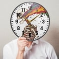 thumbnail image 6 of Yayeee Wall Clock Battery Operated 9.5" Silent Quartz Non-Ticking for Living Room Decor, Colorful Skeleton, 6 of 8