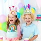 thumbnail image 3 of 2 juegos de coronas para bebé, gorro de cumpleaños infantil, gorro de fiesta con números intercambiables del 0 al 9, 3 of 5