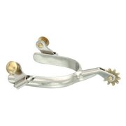 Kelly Silver Star Brass Rowel Spurs