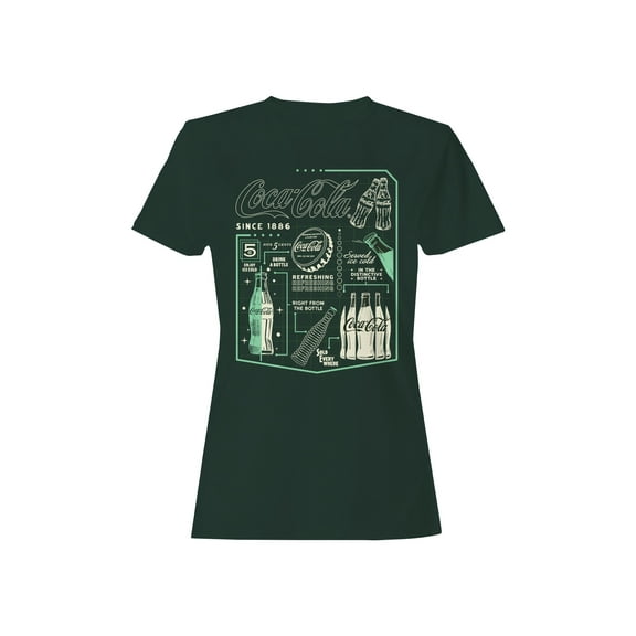 Officially Licensed Coca Cola Retro Refreshing Design Women's T-shirt