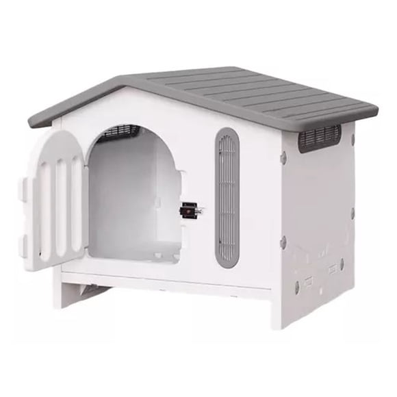 Casa Para Perro QPERRON Raza Chica Impermeable Y Térmica Con Puerta