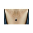 thumbnail image 6 of 7 3/4 Carat T.G.W. Sapphire And White Diamond Accent Sterling Silver 3-Piece Jewelry set, 6 of 7