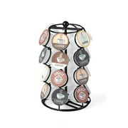 Nifty Solutions Coffee Pod Carousel  Compatible with K-Cups, 24 Pod Capacity, Modern Black Design