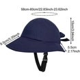 thumbnail image 3 of Hatshaped helmet, bicycle helmet sun protection, summer headwear for women, navy blue, 3 of 5