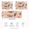 thumbnail image 2 of Yayeee Pillowcase Queen Size Set of 2 Satin Wrinkle Resistant Pillow Case, Beige Christmas Snowman, 2 of 7